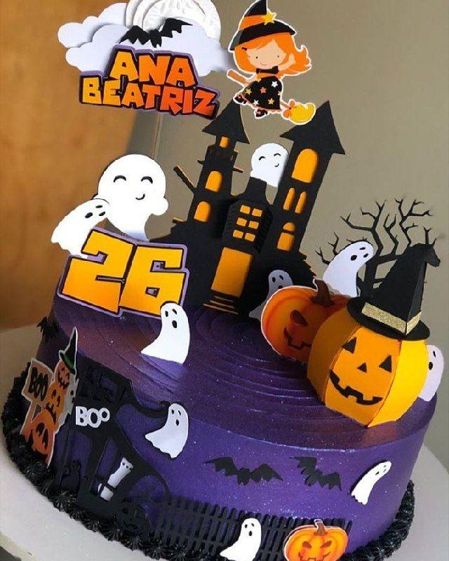 Arquivo de corte topo de bolo halloween