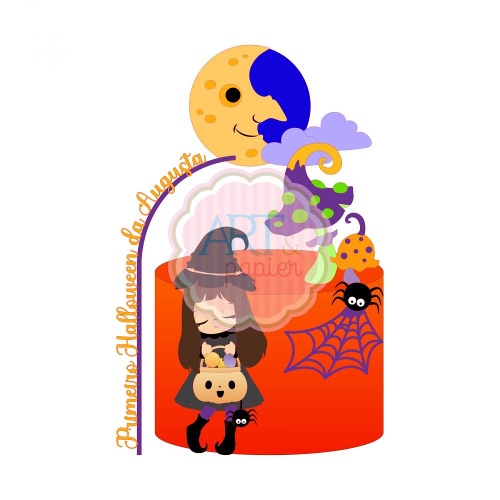 Arquivo de corte topo de bolo halloween