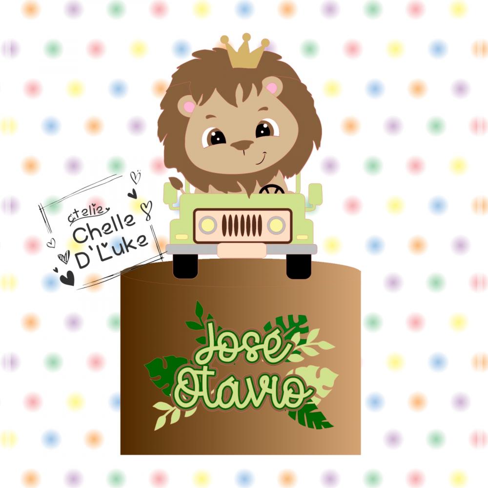 Arquivo de corte topo de bolo leãozinho