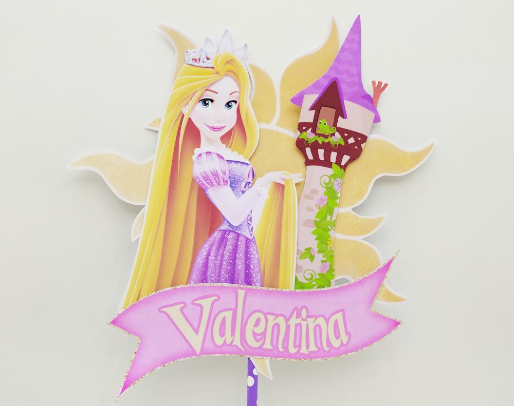 Arquivo de corte topo de bolo Rapunzel