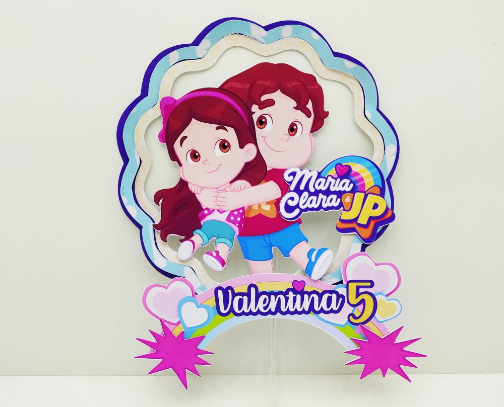 Arquivo de corte topo de bolo Maria Clara e JP