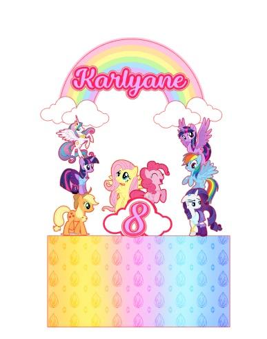 Arquivo de corte topo de bolo my little poney