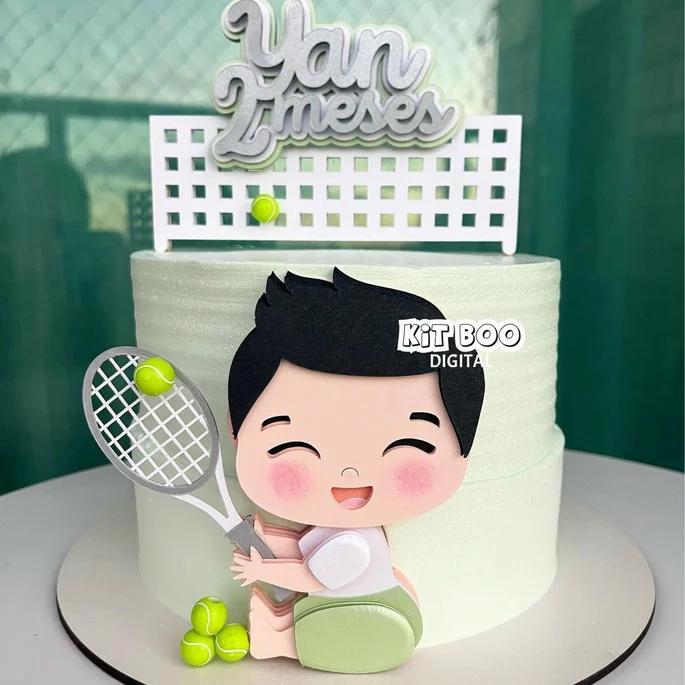 Arquivo de corte topo de bolo Tenis