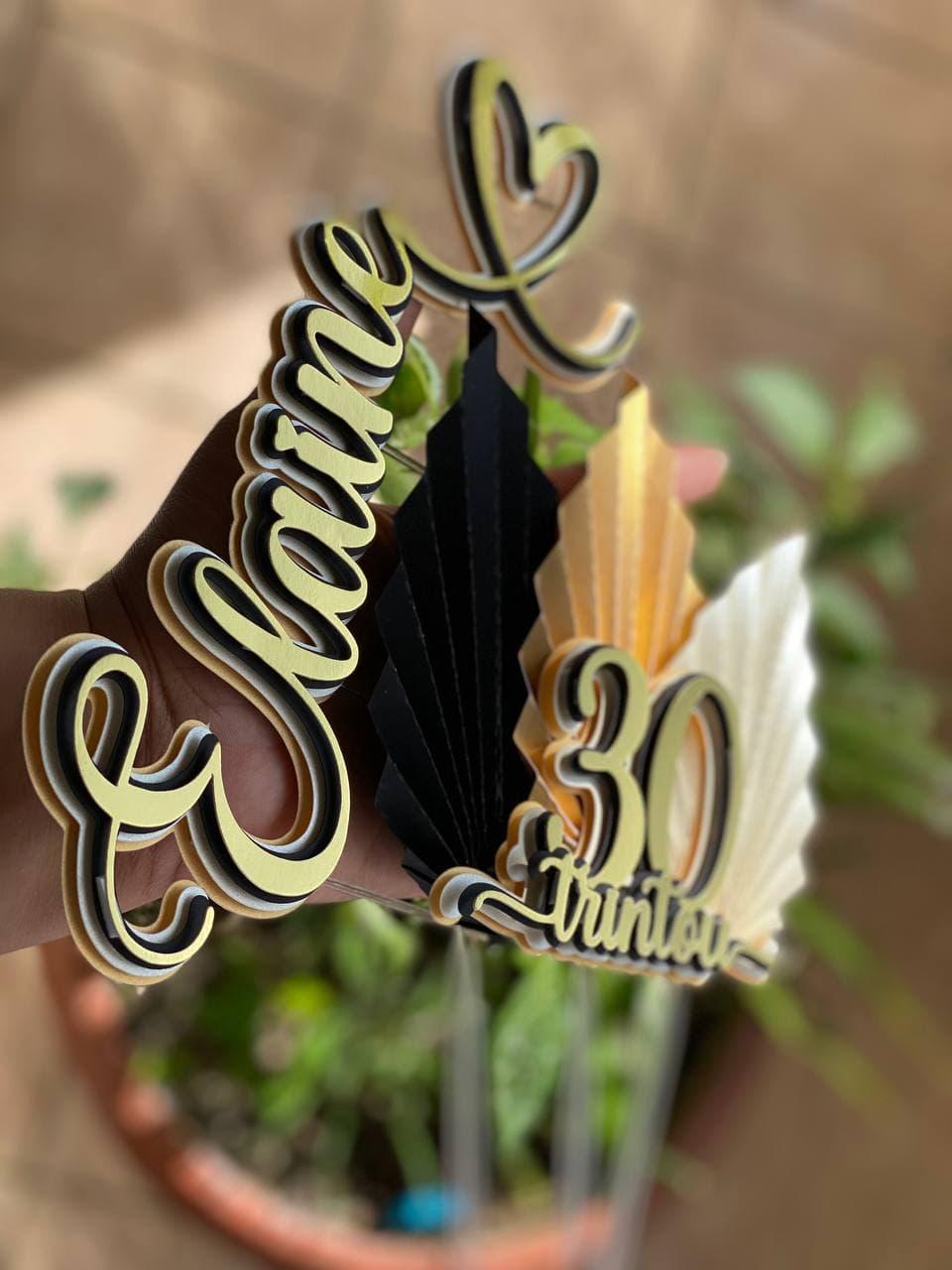 Arquivo de corte topo de bolo de repente 30