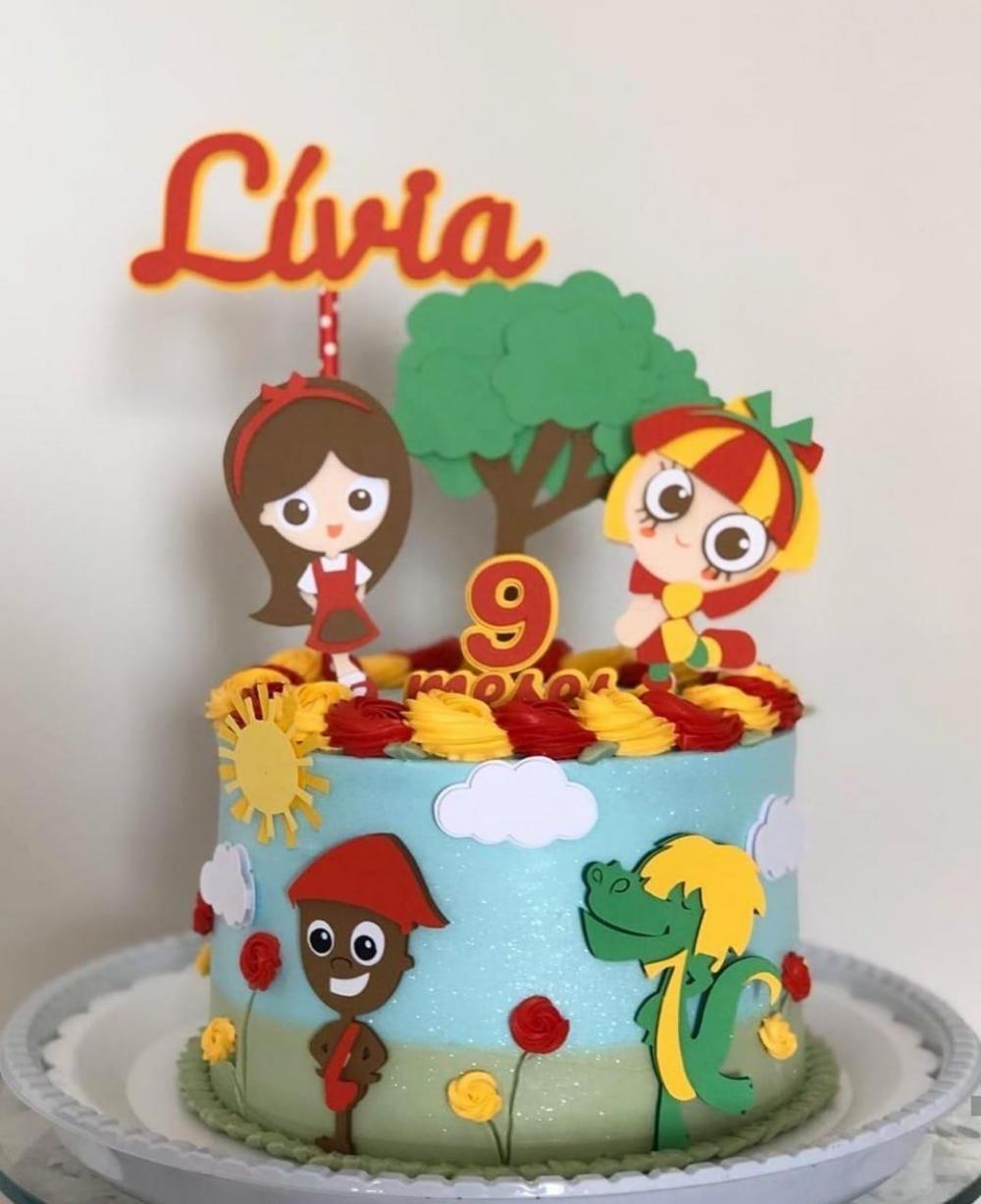 Arquivo de corte topo de bolo Sitio do pica pau amarelo