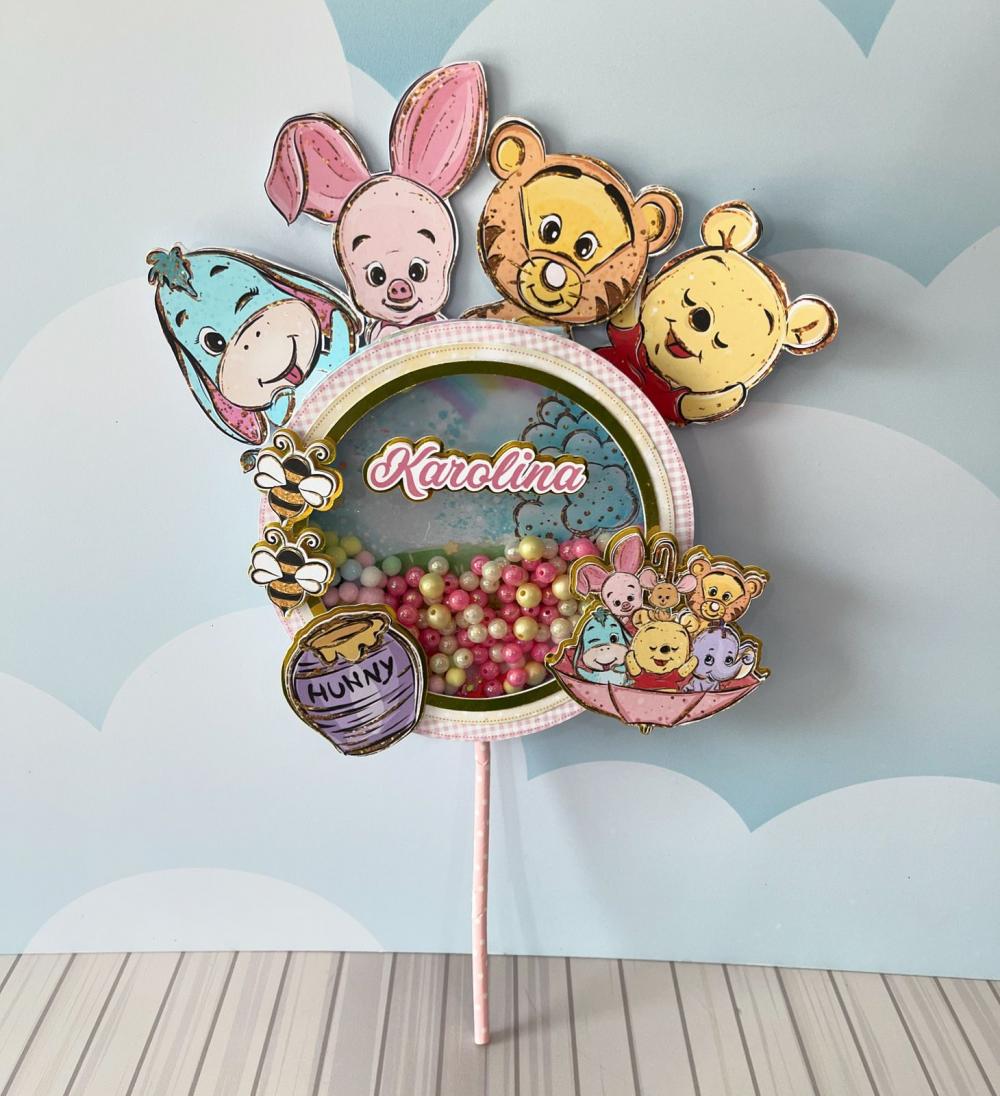 Arquivo de corte topo de bolo Ursinho Pooh