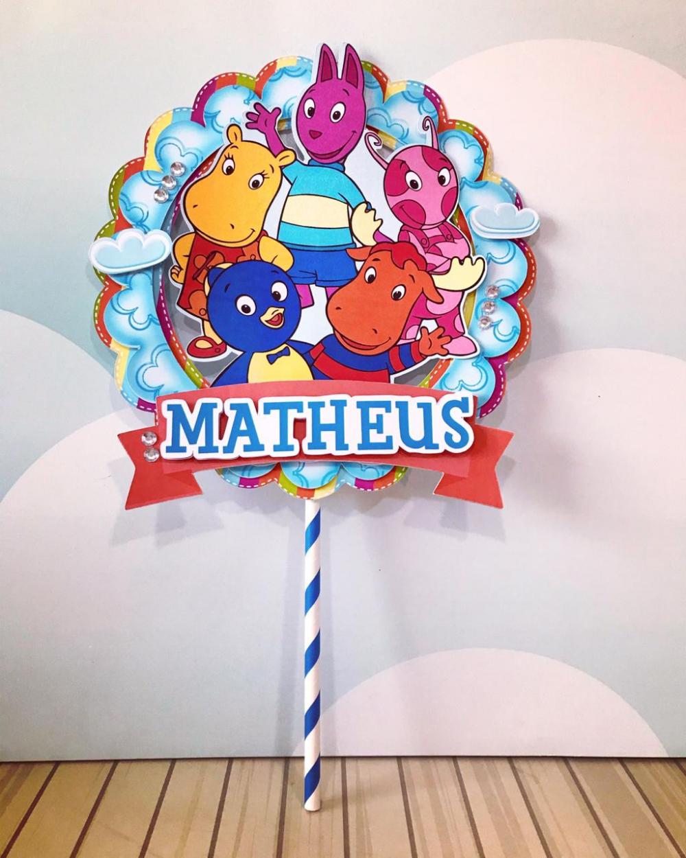 Arquivo de corte topo de bolo Backardigans