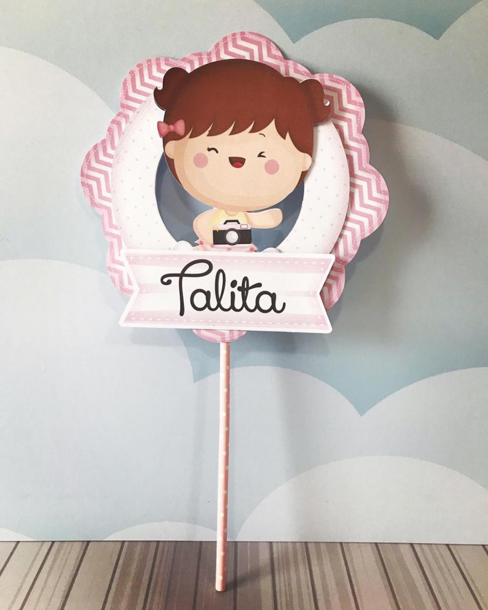 Arquivo de corte Topo de Bolo Blogueira