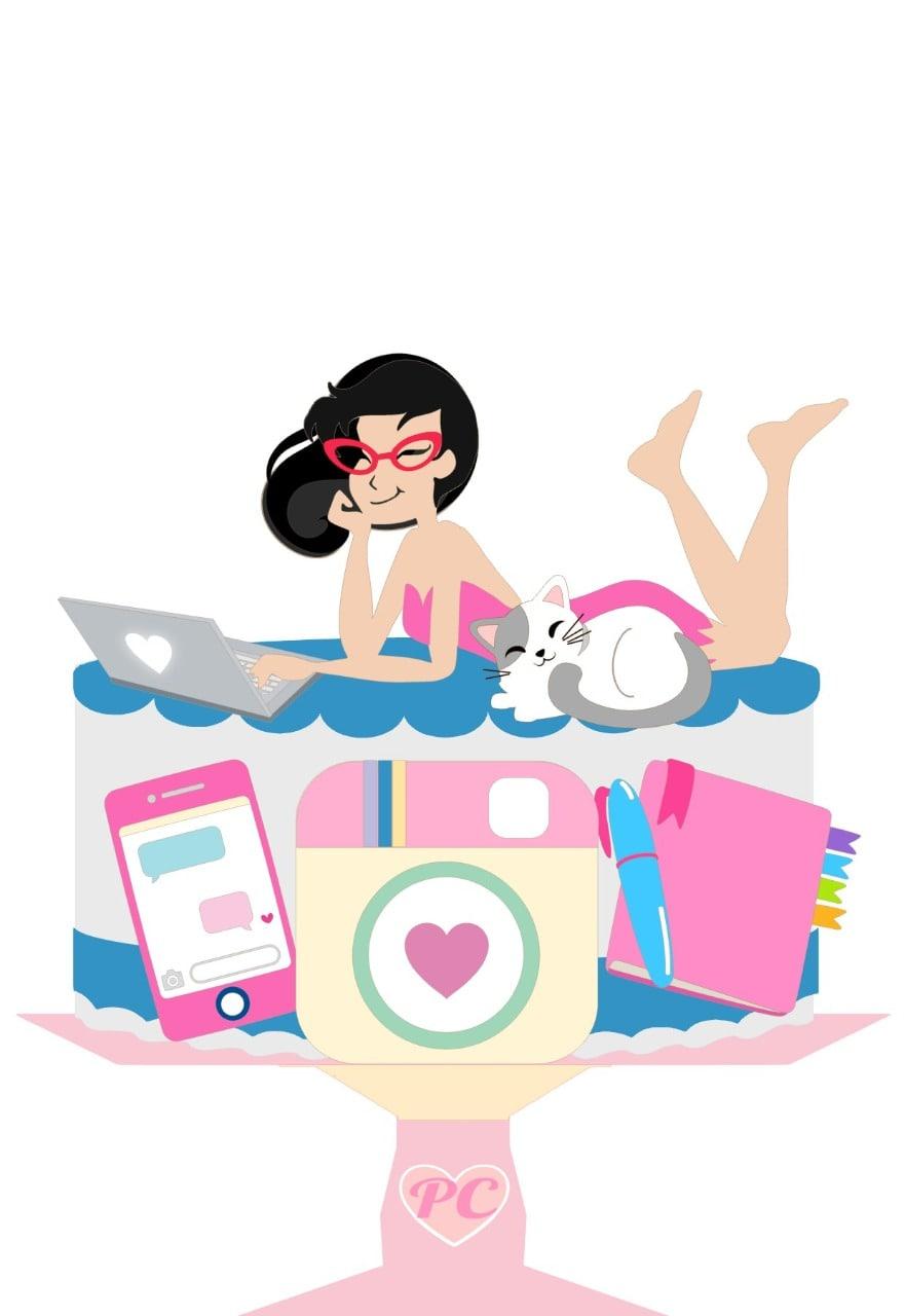 Arquivo de corte Topo de Bolo Blogueira