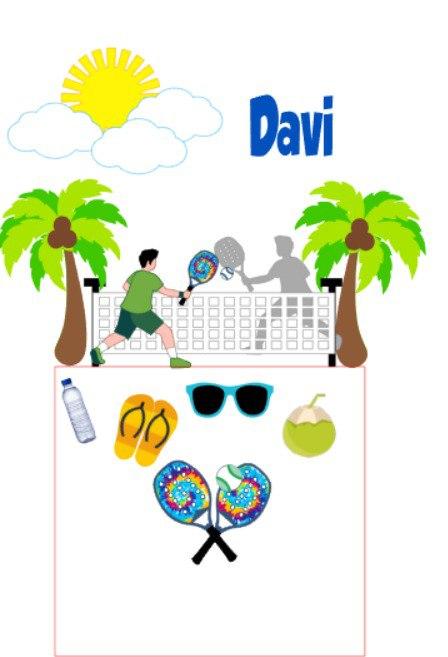 Arquivo de corte topo de bolo Beach Tenis