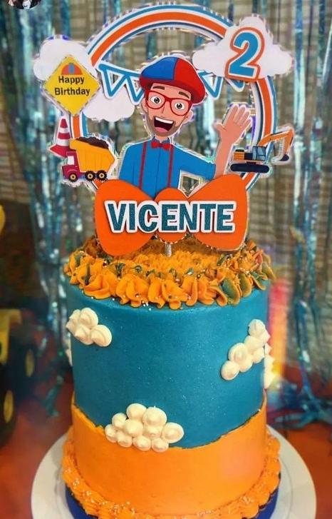 Arquivo de corte topo de bolo Blippi