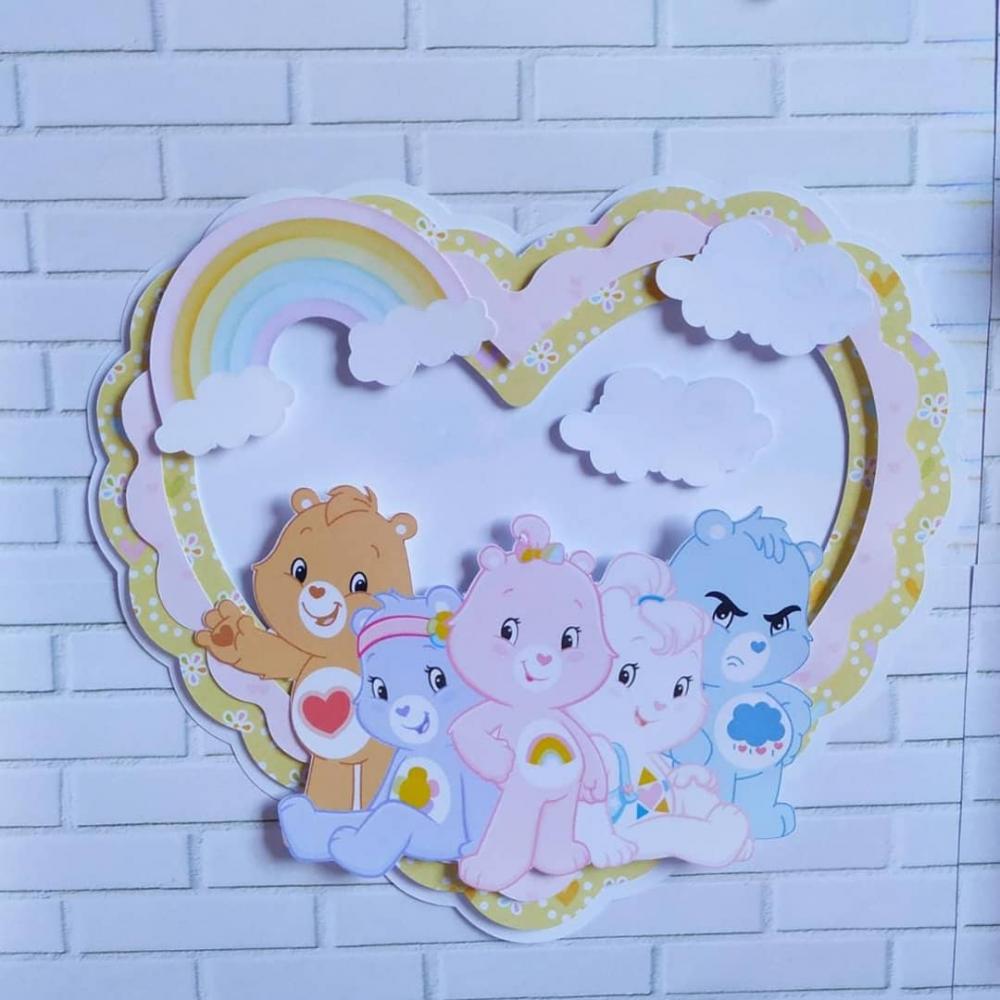 Arquivo de corte topo de bolo Ursinhos Carinhosos