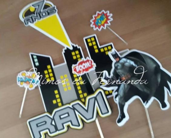 Arquivo de corte topo de bolo batman