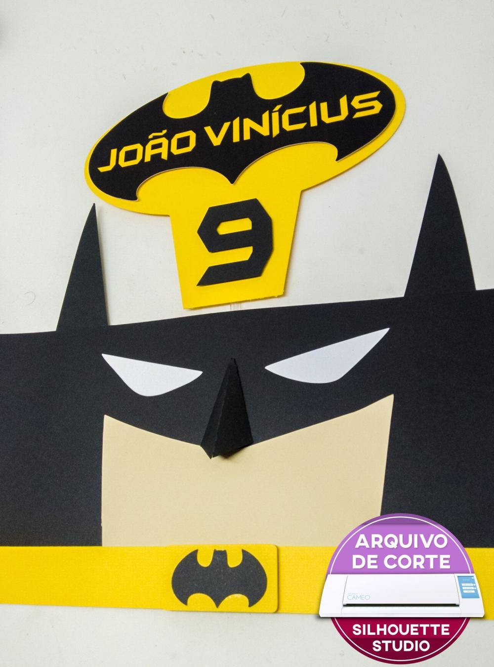 Arquivo de corte topo de bolo batman