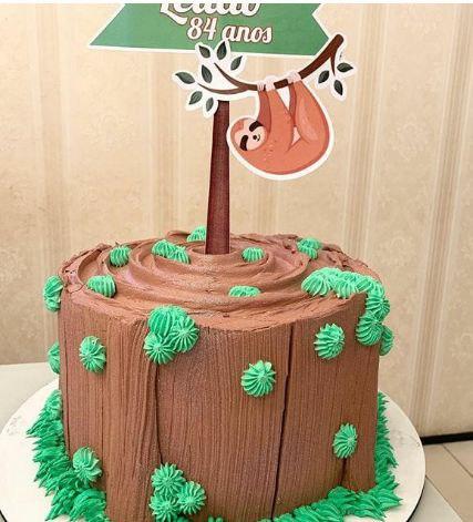 Arquivo de corte Topo de Bolo Bicho Preguiça