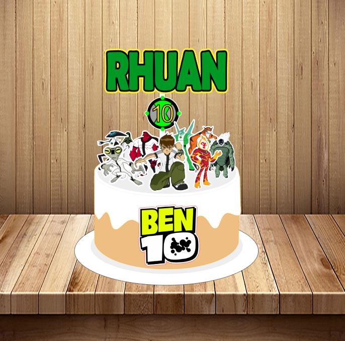 Arquivo de corte topo de bolo Ben 10