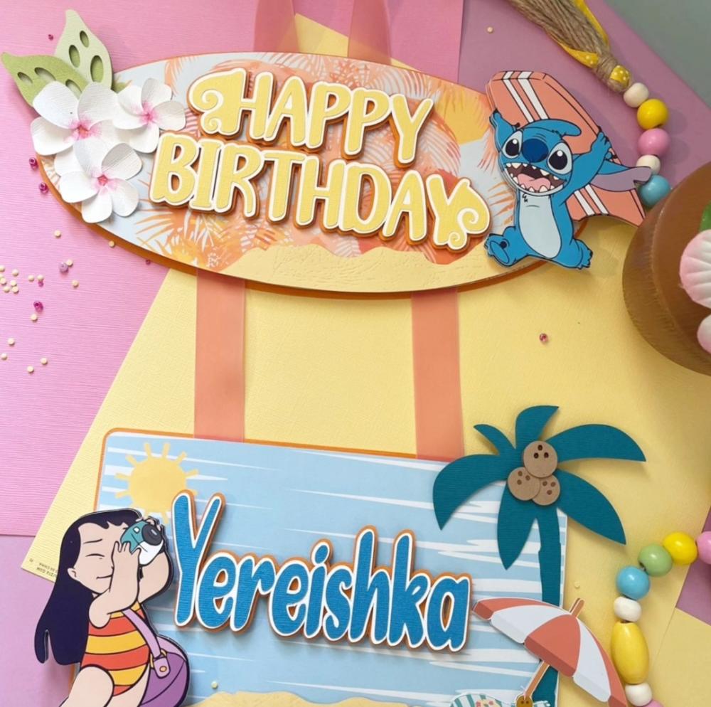 Arquivo de corte topo de bolo Stitch