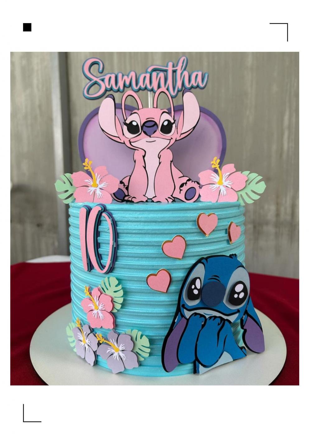 Arquivo de corte topo de bolo Stitch