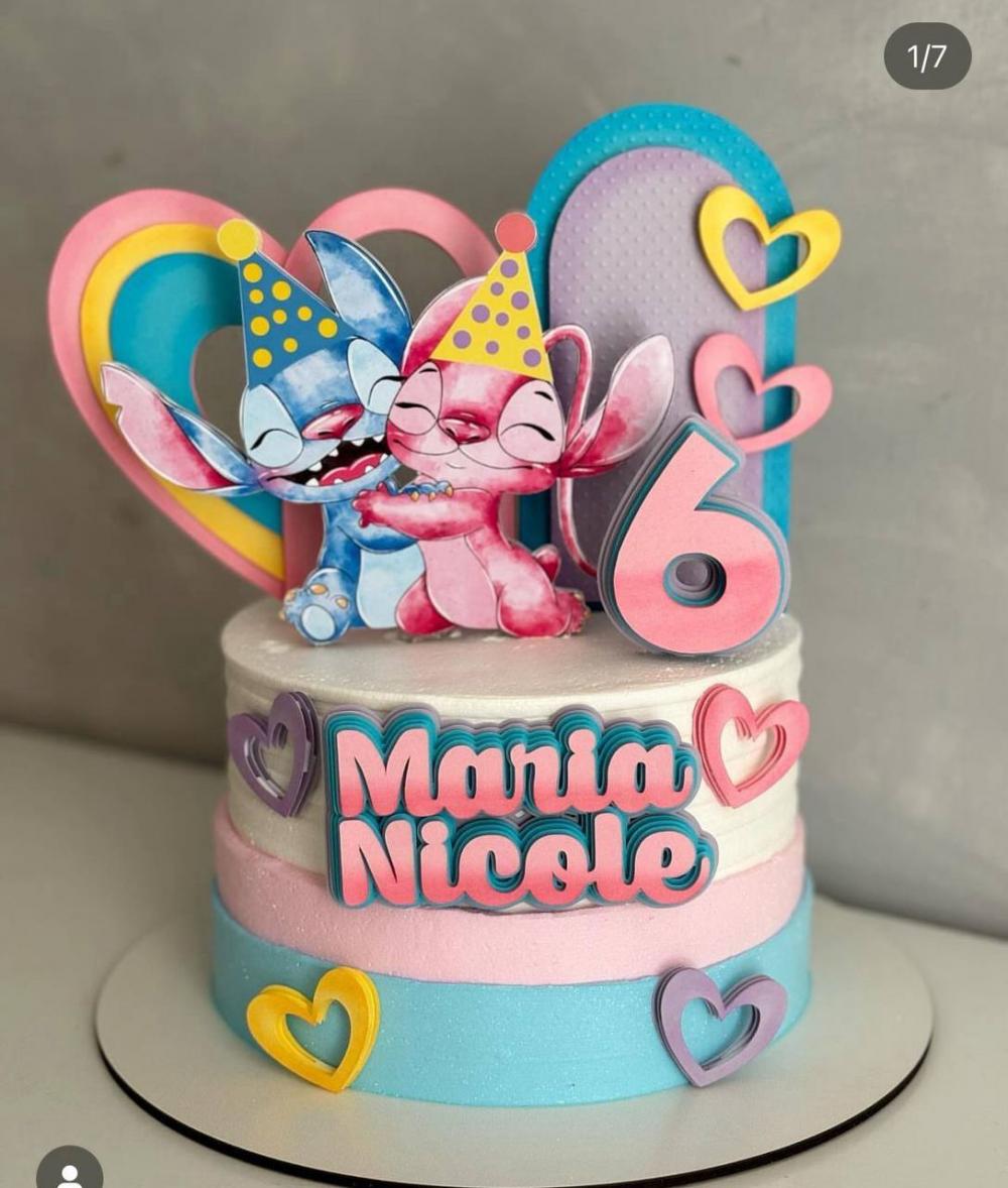 Arquivo de corte topo de bolo Stitch