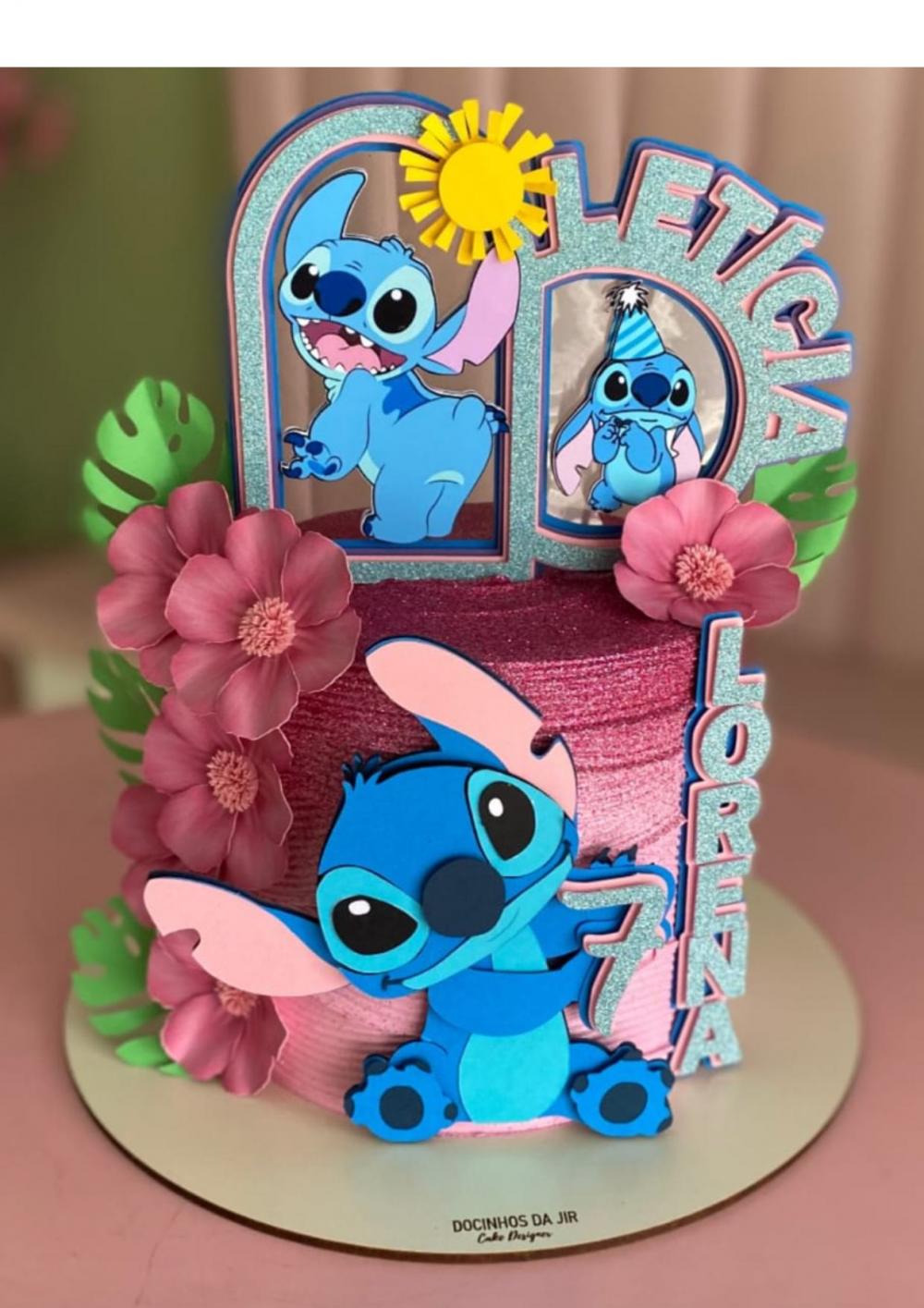 Arquivo de corte topo de bolo Stitch