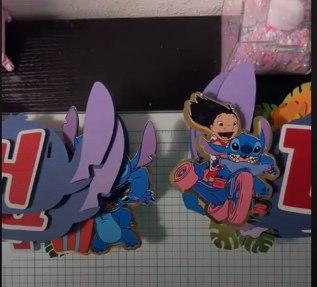 Arquivo de corte topo de bolo Stitch