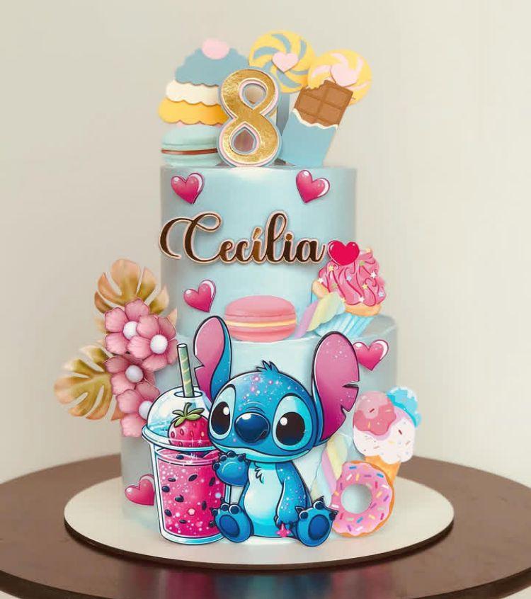 Arquivo de corte topo de bolo Stitch