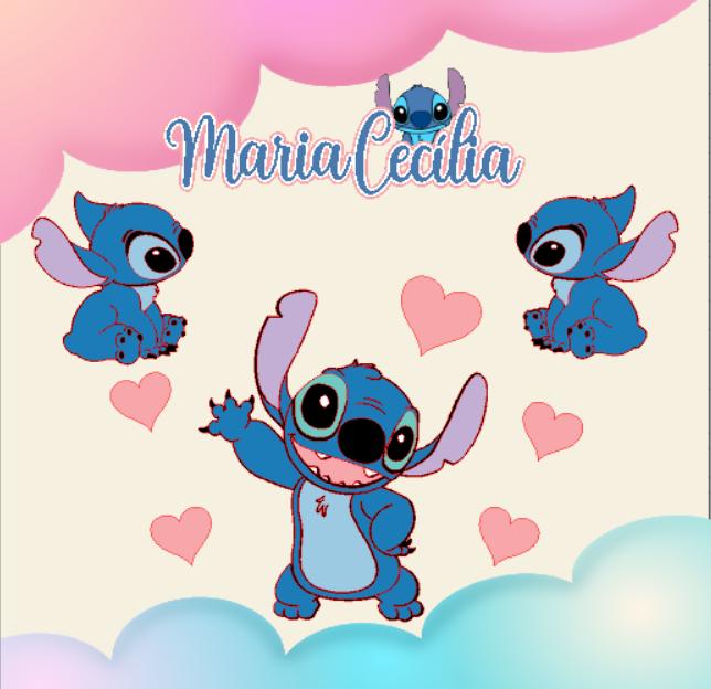 Arquivo de corte topo de bolo Stitch