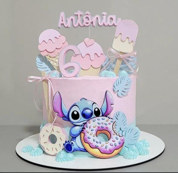 Arquivo de corte topo de bolo Stitch