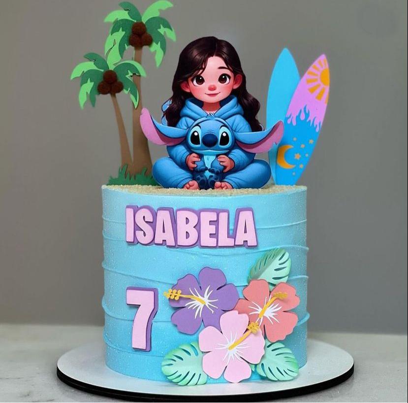 Arquivo de corte topo de bolo Stitch