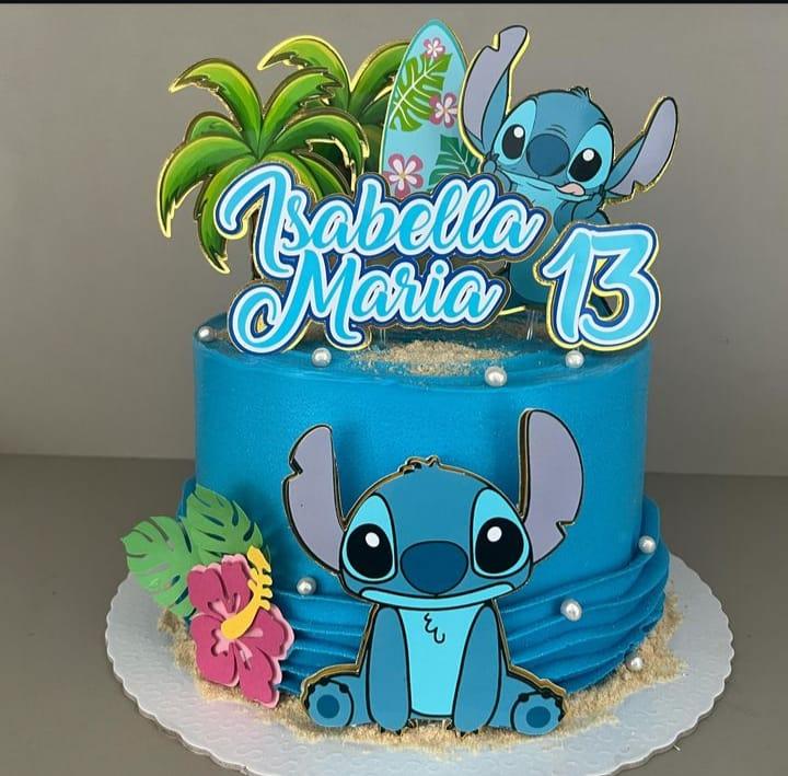 Arquivo de corte topo de bolo Stitch