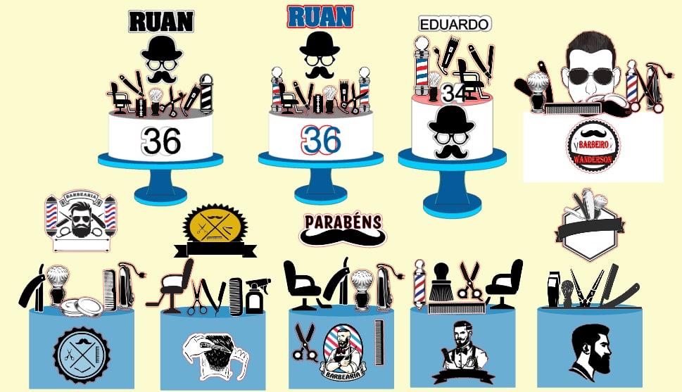 Arquivo de corte topo de bolo Bigode