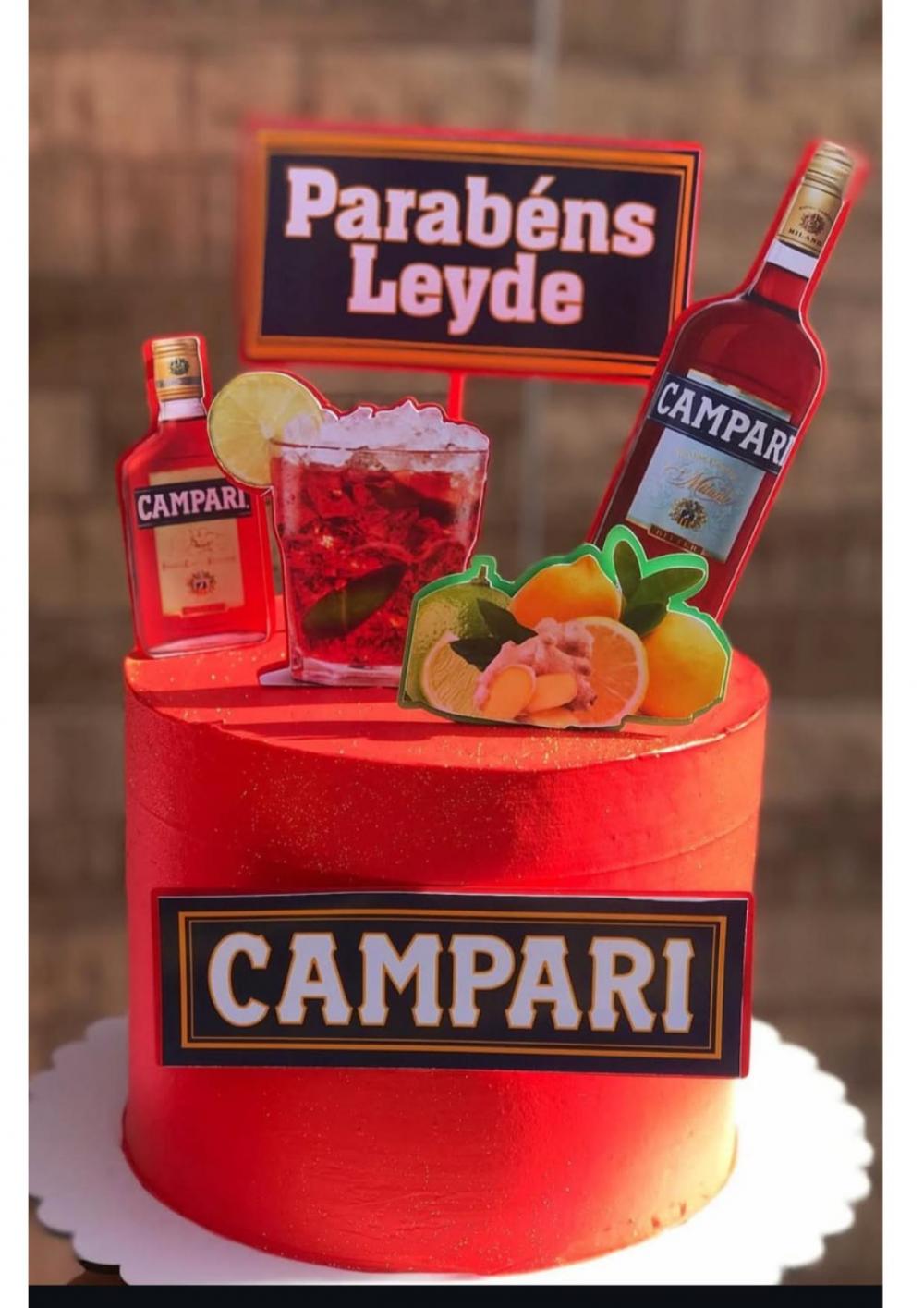 Arquivo de corte topo de bolo Campari