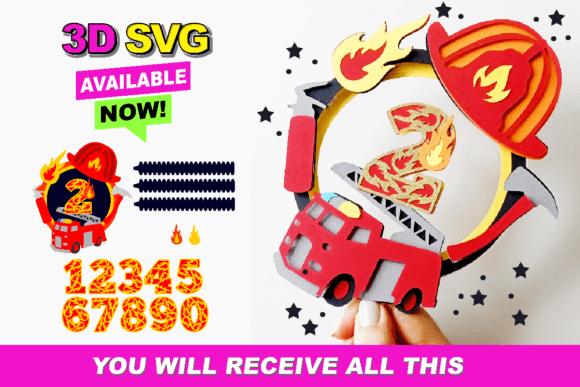 Arquivo de corte topo de bolo Bombeiro