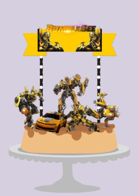 Arquivo de corte topo de bolo transformers