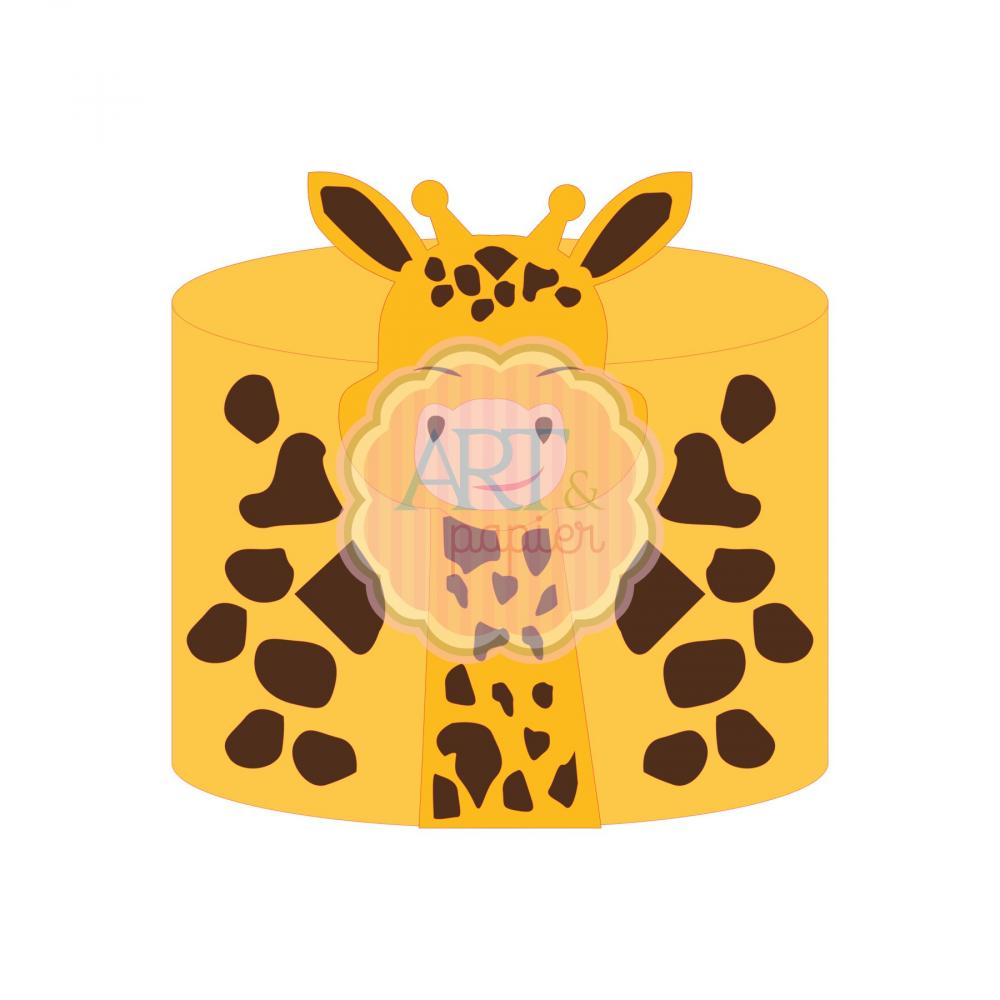 Arquivo de corte topo de bolo Girafinha