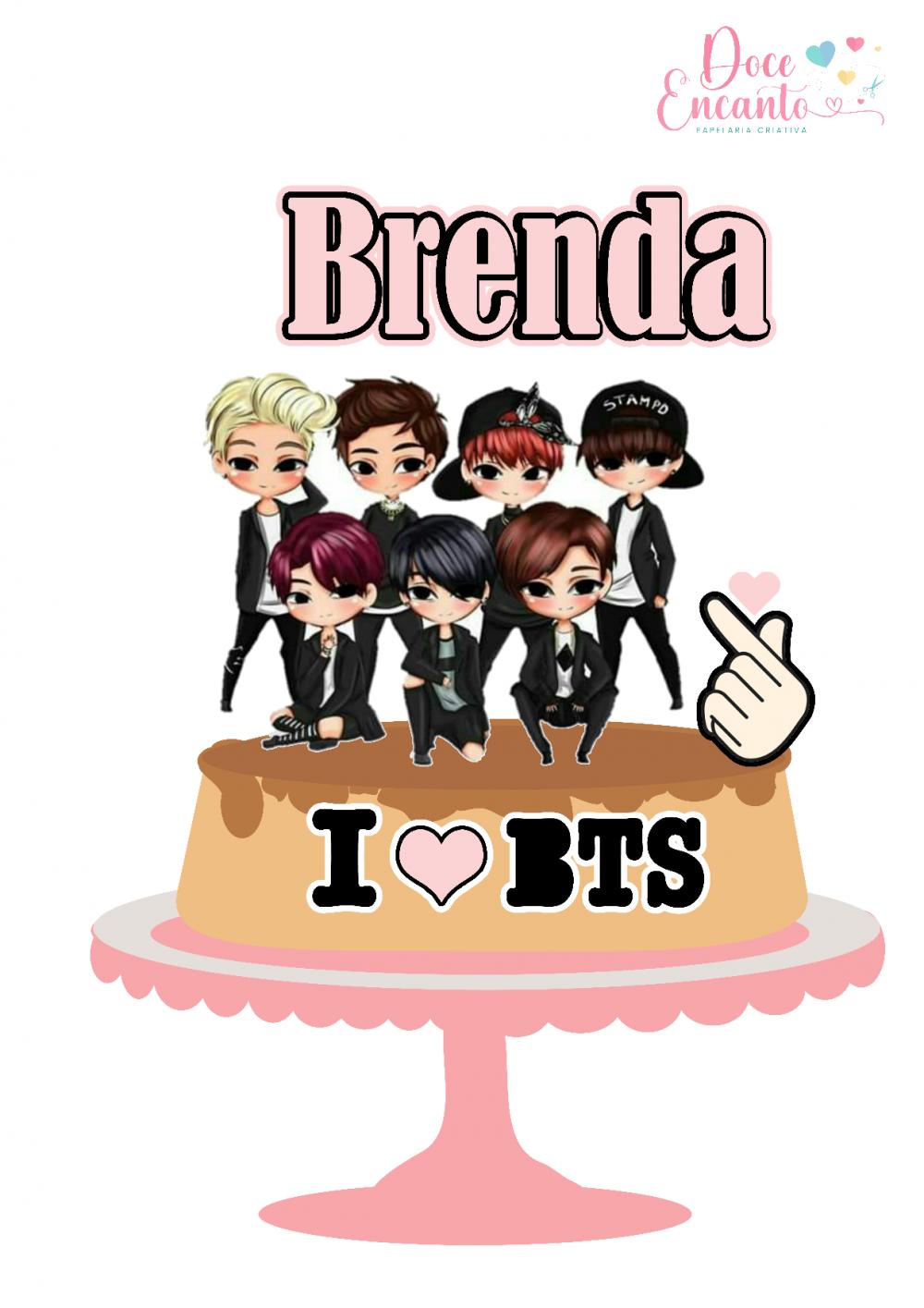 Arquivo de corte topo de bolo BTS