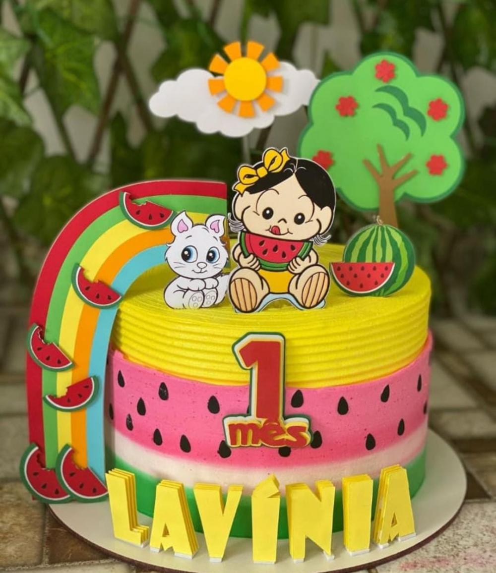 Arquivo de corte topo de bolo Magali