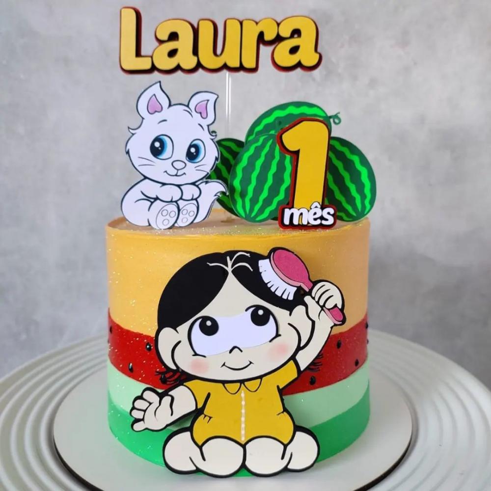 Arquivo de corte topo de bolo Magali