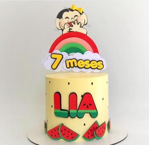 Arquivo de corte topo de bolo Magali