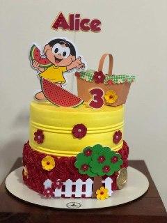 Arquivo de corte topo de bolo Magali