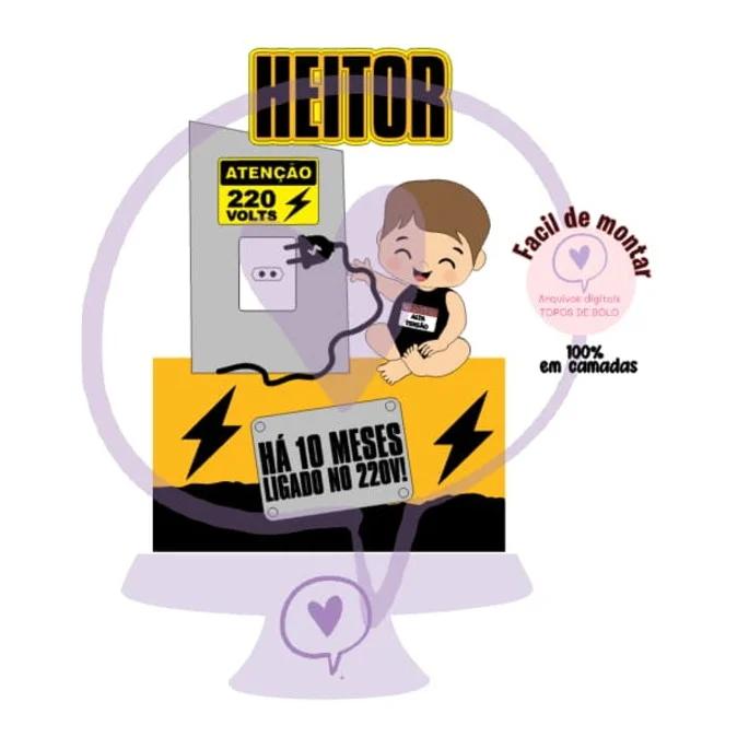 Arquivo de corte  Topo de Bolo BEBE ELETRICO