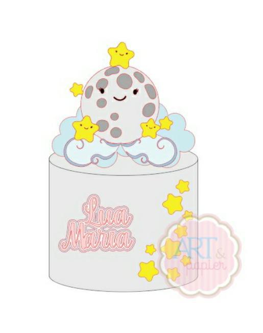 Arquivo de corte topo de bolo Estrelinha