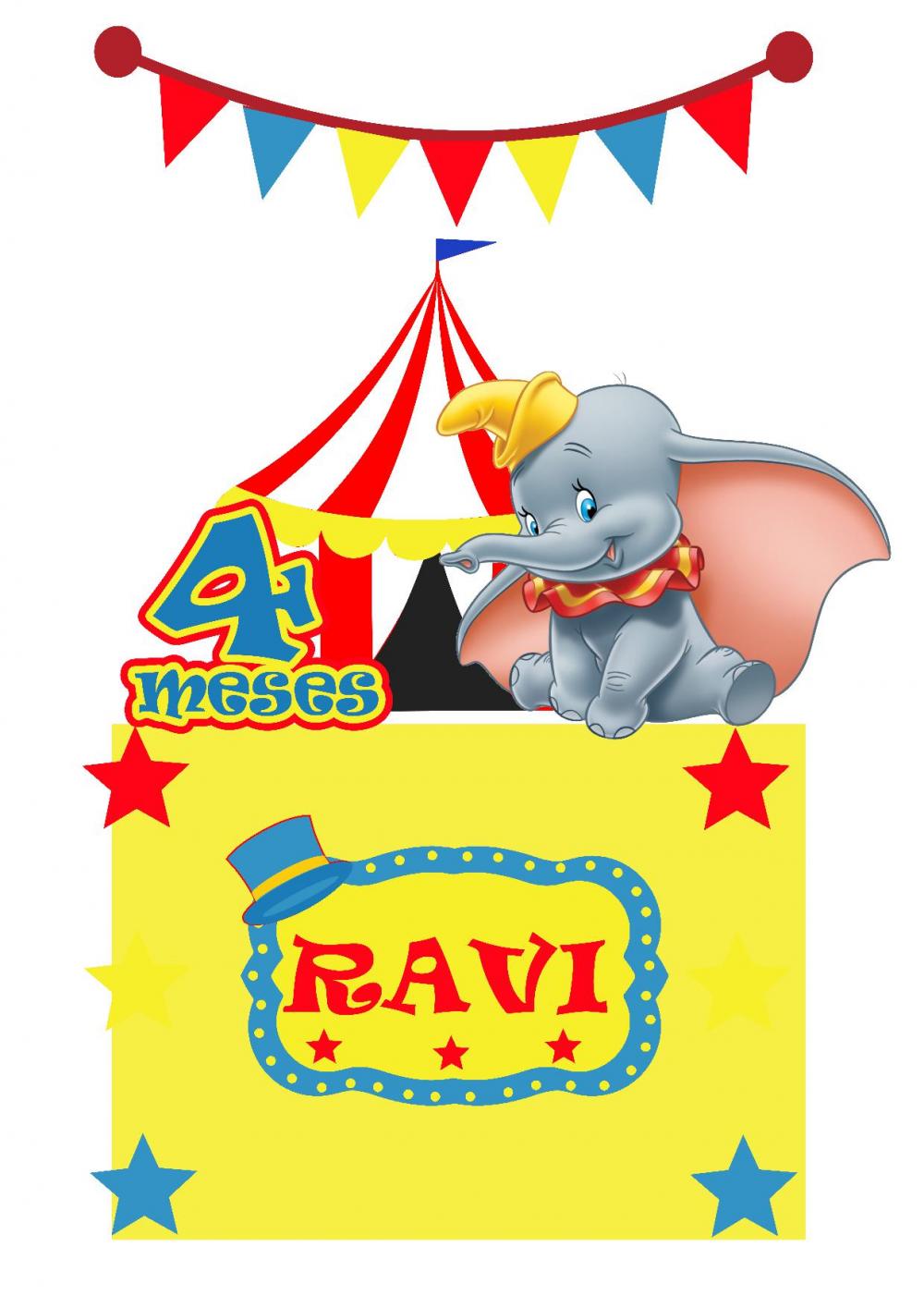 Arquivo de corte topo de bolo Dumbo