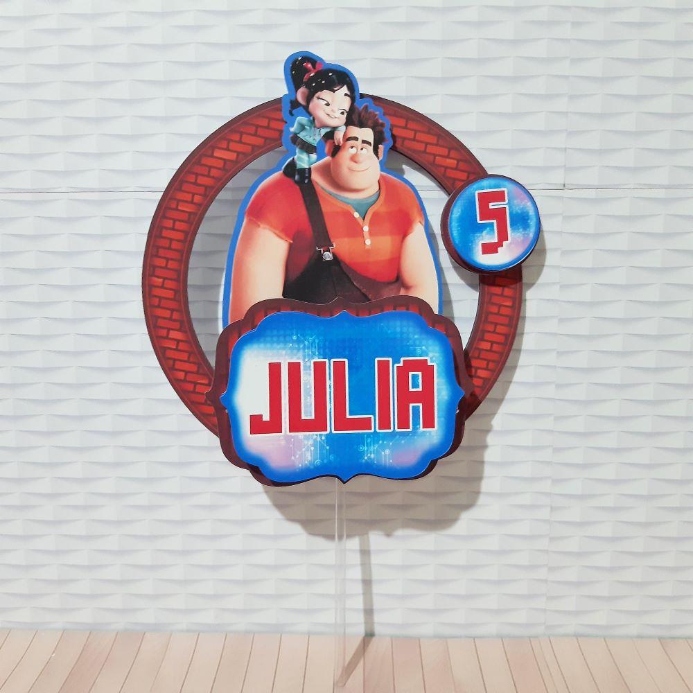 Arquivo de corte topo de bolo Detona Ralph