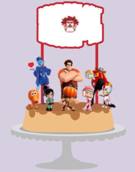 Arquivo de corte topo de bolo Detona Ralph