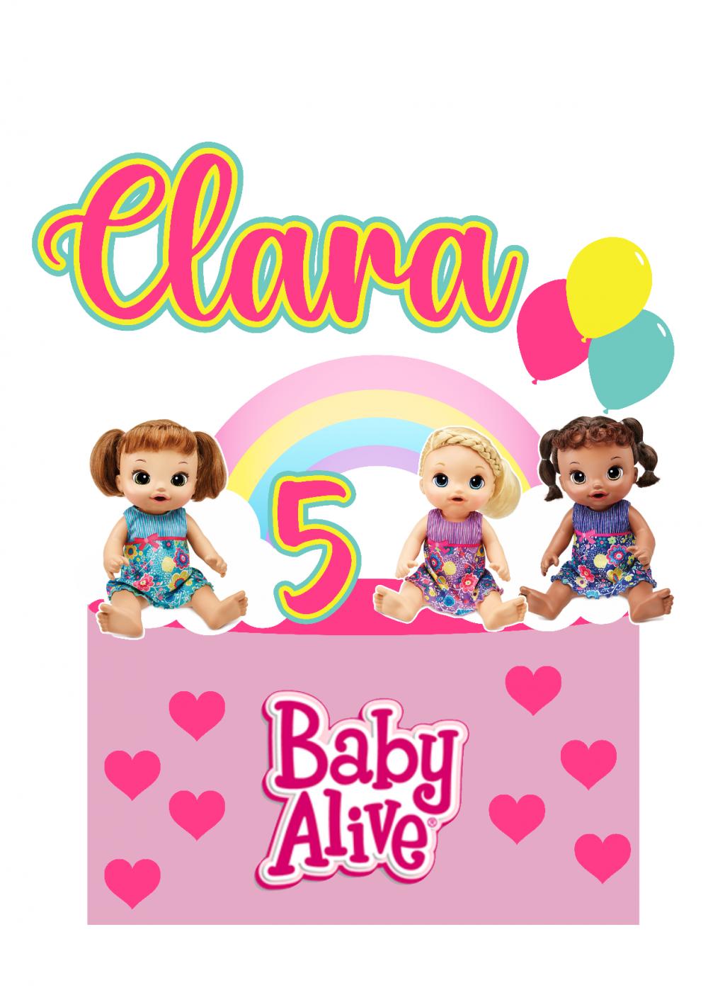 Arquivo de corte topo de bolo Baby Alive