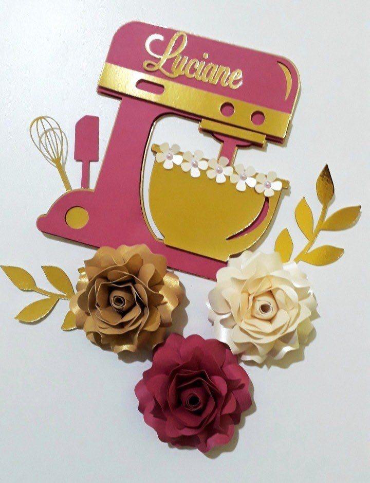 Arquivo de corte topo de bolo Batedeira