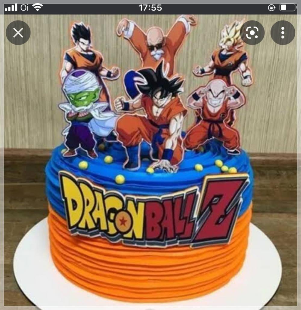 Arquivo de corte topo de bolo Dragon Ball Z