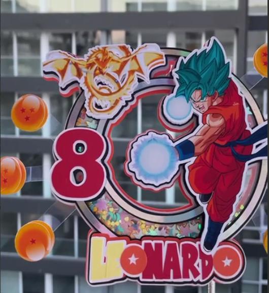 Arquivo de corte topo de bolo Dragon Ball Z