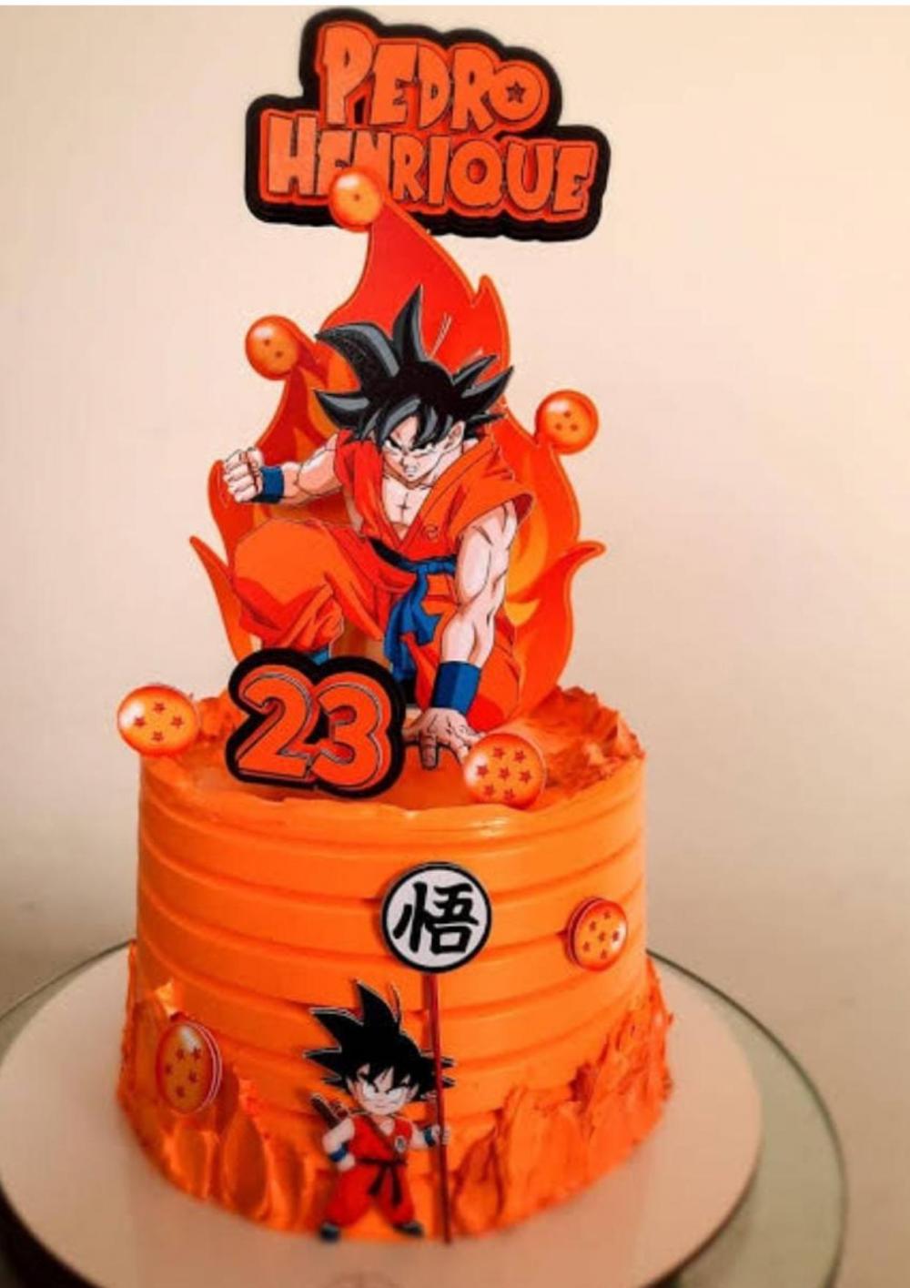 Arquivo de corte topo de bolo Dragon Ball Z